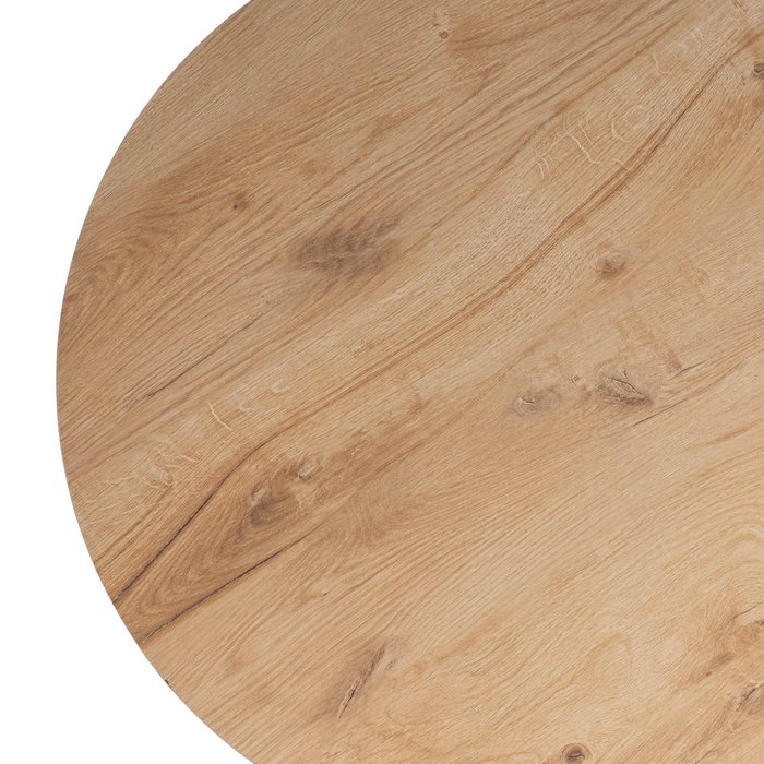 Mesa Natural Metal-Madera Contract 65 X 65 X 75 cm