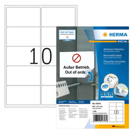 HERMA SPECIAL Etiquetas de dirección blancas 99,1 x 57,0 mm