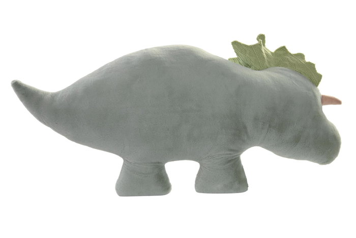 DKD Home Decor Set de 4 Cojines de Dinosaurio, Azul y Verde, 58x10x52 cm