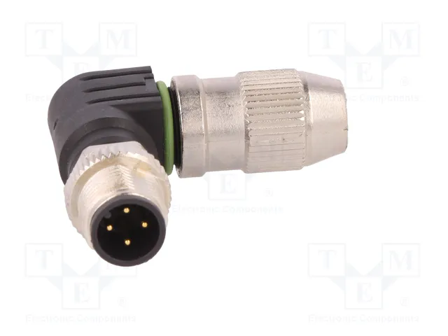 HARTING Conector M12 HARAX Macho de 4 Pines Angular