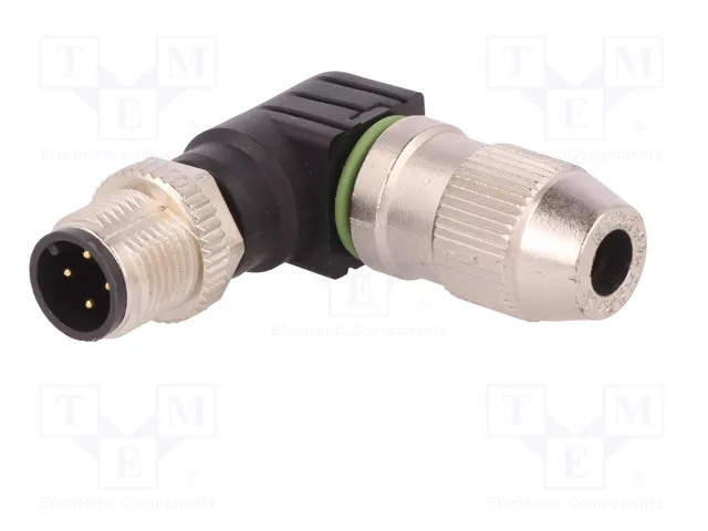 HARTING Conector M12 HARAX Macho de 4 Pines Angular