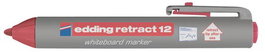 Marcador Pizarra Edding Retract 12 Conico Rojo (Set de 10)