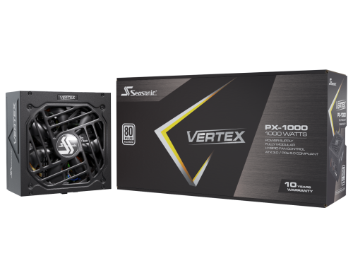 Seasonic VERTEX PX-1000 1000W 80 PLUS Platinum ATX 3.0 Fuente de Alimentación Totalmente Modular Negra