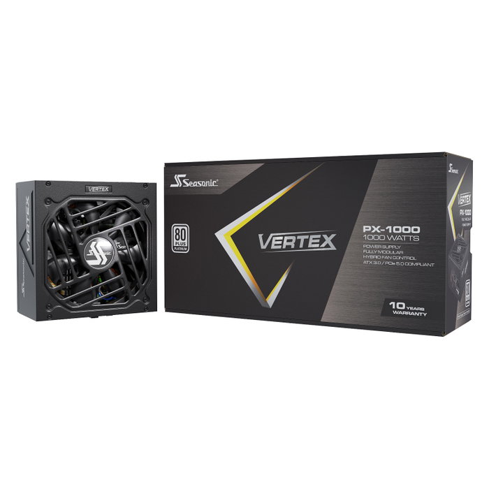 Seasonic VERTEX PX-1000 1000W 80 Plus Platinum ATX 3.0 Fuente de Alimentación Totalmente Modular Negra Seasonic VERTEX PX-1000 1000W 80 Plus Platinum ATX 3.0 Fuente de Alimentación Totalmente Modular Negra
