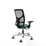 PIQUERAS Y CRESPO Silla de oficina Motilla Verde esmeralda y Gris
