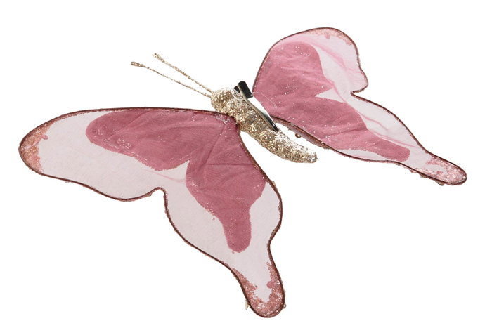 DKD Home Decor Decoración Colgante de Mariposa Multicolor en Poliéster