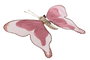 DKD Home Decor Decoración Colgante de Mariposa Multicolor en Poliéster