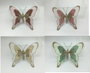 DKD Home Decor Decoración Colgante de Mariposa Multicolor en Poliéster