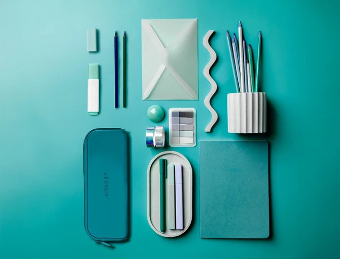 Antartik Estuche Portatodo Prisma Silicona Soft Turquesa