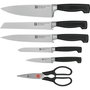 Zwilling Vier Sterne Bloque de Cuchillos 7 piezas Gris grey Skew B1H5ZPAYCB