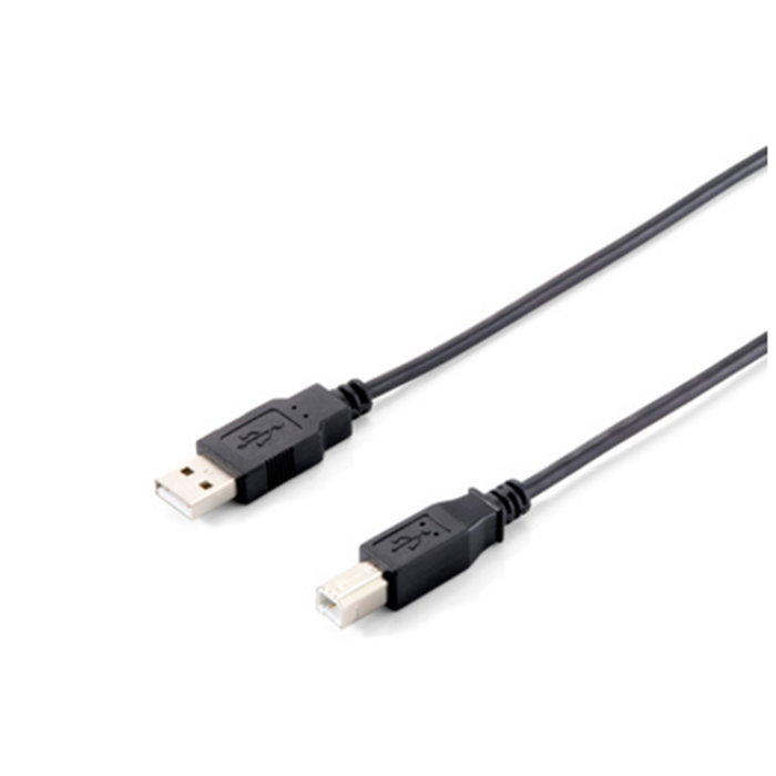 Equip Cable USB 2.0 Tipo A a Tipo B, 1,8 m, Negro