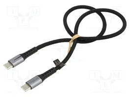 LogiLink Cable USB-C a USB-C 100W 480 Mbps 0.5m Negro
