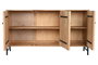 DKD Home Decor Buffet de Acacia y Metal Marrón