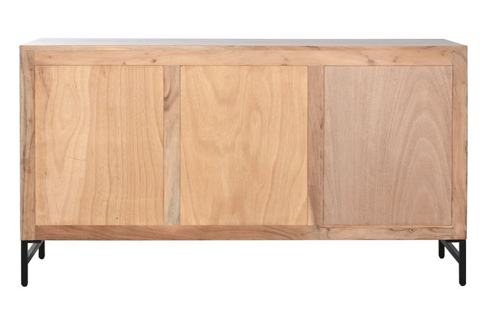 DKD Home Decor Buffet de Acacia y Metal Marrón