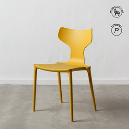 Silla Apilable Amarillo Polipropileno 47 X 41 X 83,50 cm (Set de 4)