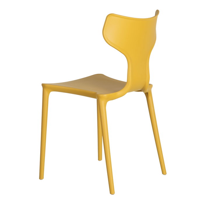 Silla Apilable Amarillo Polipropileno 47 X 41 X 83,50 cm (Set de 4)