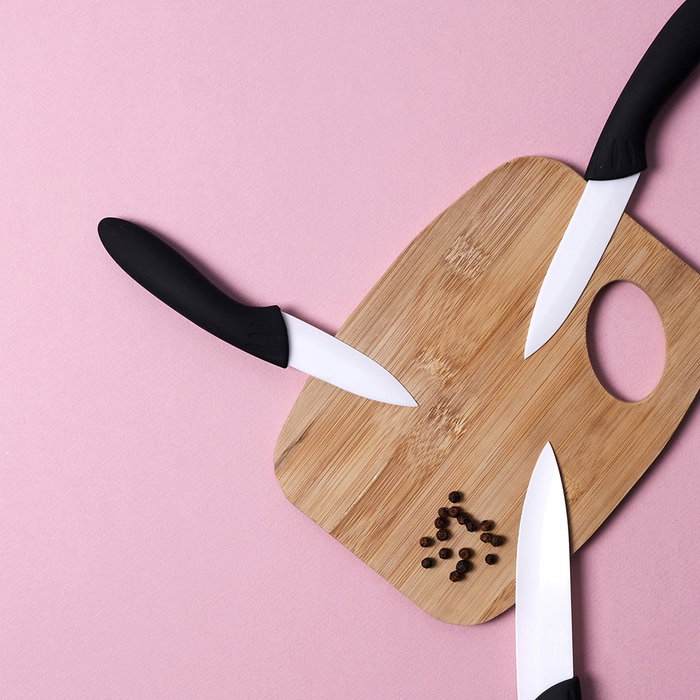 Easy Make Cuchillo Cerámico 7,5 cm con funda