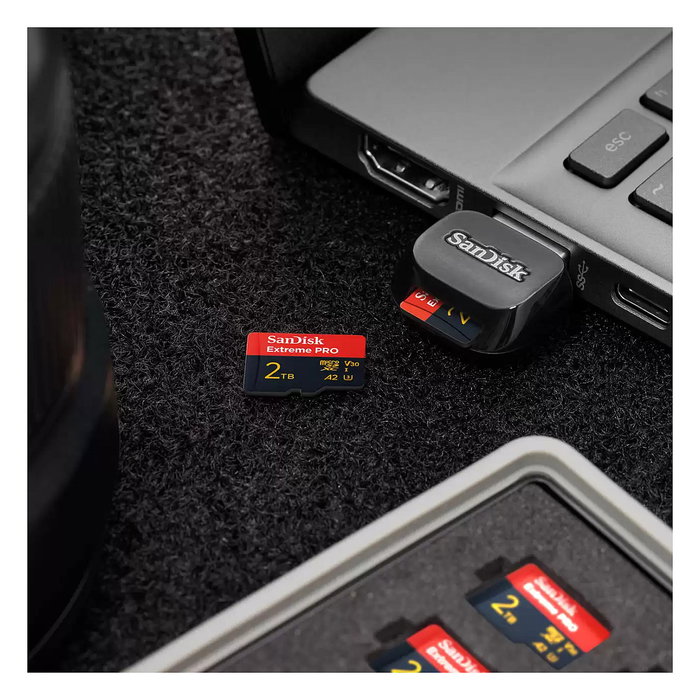 Sandisk Tarjeta microSDXC Extreme PRO 2TB UHS-I V30 A2 Class U3 250MB/s Lectura 150MB/s Escritura