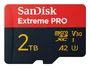 Sandisk Extreme PRO MicroSDXC 2 TB UHS-I V30 A2 con adaptador SD