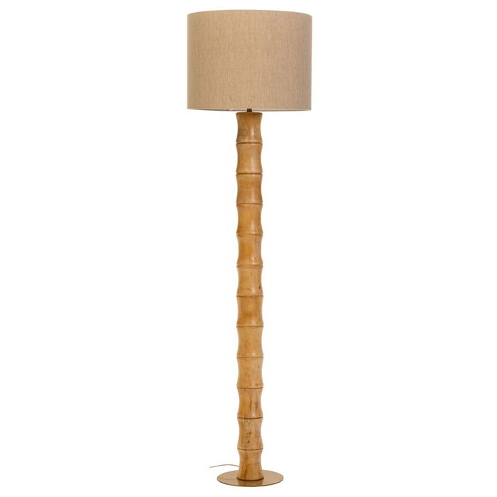DKD Home Decor Lámpara de Pie de Bambú y Yute Marrón Natural 40x40x150 cm DKD Home Decor Lámpara de Pie de Bambú y Yute Marrón Natural 40x40x150 cm