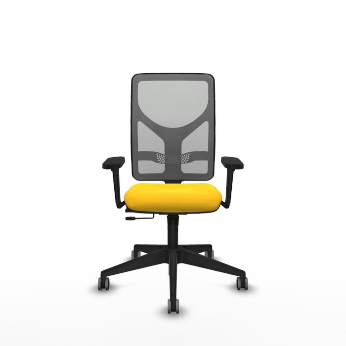 PIQUERAS Y CRESPO Silla de oficina Motilla con mecanismo Sincro/Traslack Amarillo y Gris PIQUERAS Y CRESPO Silla de oficina Motilla con mecanismo Sincro/Traslack Amarillo y Gris