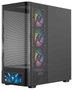 Modecom Volcano AQ500 ARGB Midi Tower Blanca/Negra con Pantalla LCD 6.2"