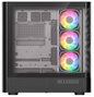 Modecom Volcano AQ500 ARGB Midi Tower Blanca/Negra con Pantalla LCD 6.2"