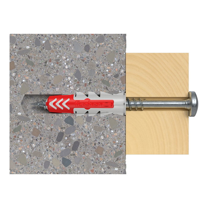 Fischer DuoPower 6x30 S PH TX Juego de tacos y tornillos, 100 unidades Fischer DuoPower 6x30 S PH TX Juego de tacos y tornillos, 100 unidades