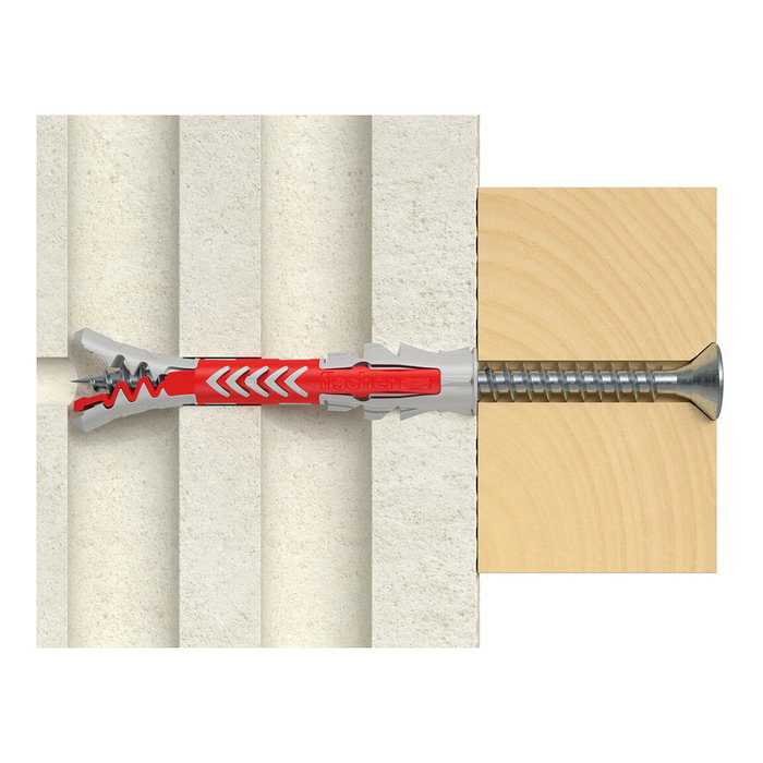 Fischer DuoPower 6x30 S PH TX Juego de tacos y tornillos, 100 unidades Fischer DuoPower 6x30 S PH TX Juego de tacos y tornillos, 100 unidades