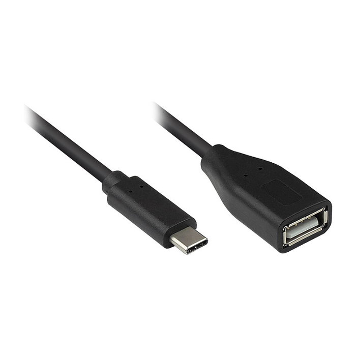 GoodConnections OTG C St.-A Bu. 0,1m - Adaptador USB 2.0 OTG Tipo C a USB-A (0.1 Metros) GoodConnections OTG C St.-A Bu. 0,1m - Adaptador USB 2.0 OTG Tipo C a USB-A (0.1 Metros)
