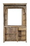 DKD Home Decor Mueble Bar Item Home Natural Teca 66 x 247 x 158 cm