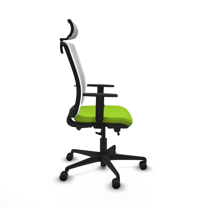 PIQUERAS Y CRESPO Silla de oficina Haches Sincro/Traslack Pistacho y Blanco PIQUERAS Y CRESPO Silla de oficina Haches Sincro/Traslack Pistacho y Blanco