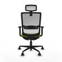 PIQUERAS Y CRESPO Silla de oficina Haches Sincro/Traslack Pistacho y Blanco