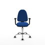 PIQUERAS Y CRESPO Silla de oficina Aýna Azul con mecanismo Asincro