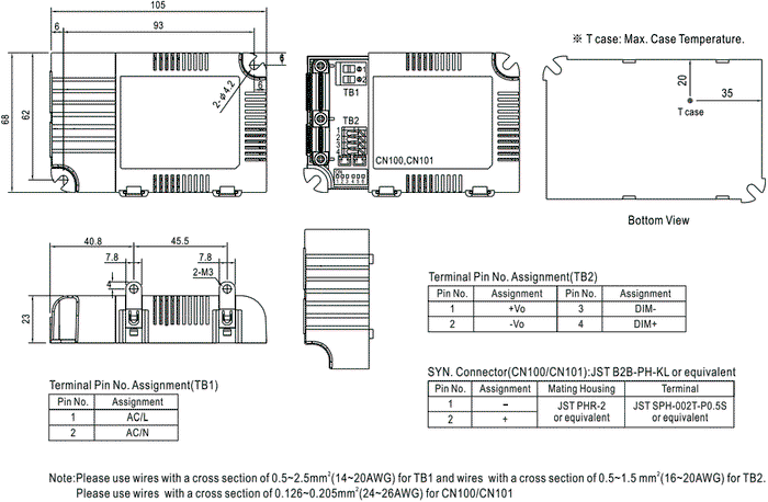 Mean Well Driver CC Serie LCM 350~1050mA ~18,9W 0-10V dimm