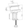 InLine 23193B Soporte para extensión de potencia con abrazadera de tornillo giratoria
