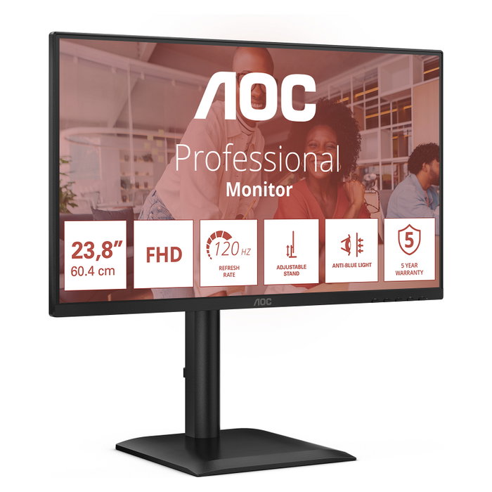 AOC 24E4U Monitor IPS Full HD 23.8 pulgadas 120Hz Negro