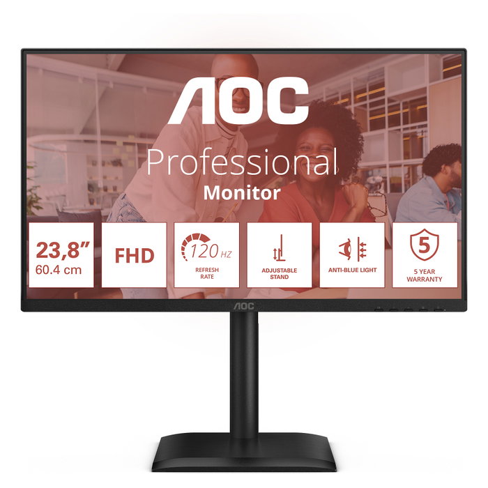 AOC 24E4U Monitor IPS Full HD 23.8 pulgadas 120Hz Negro