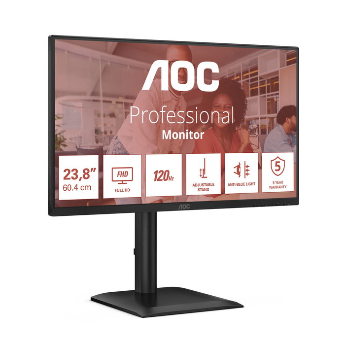 AOC 24E4U Monitor IPS Full HD 23.8 pulgadas 120Hz Negro