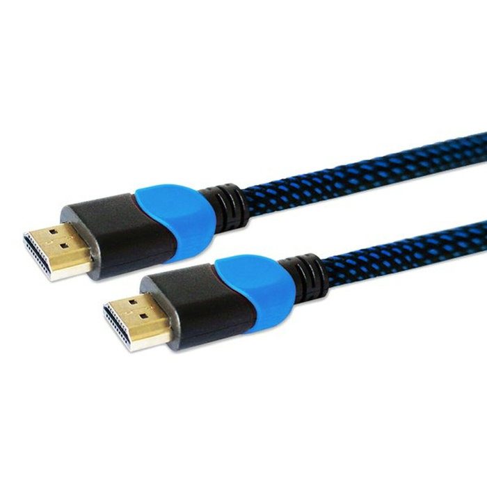 SAVIO Cable HDMI 2.0 High Speed + Ethernet 3m Negro-Azul