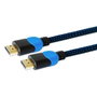 SAVIO Cable HDMI 2.0 High Speed + Ethernet 3m Negro-Azul