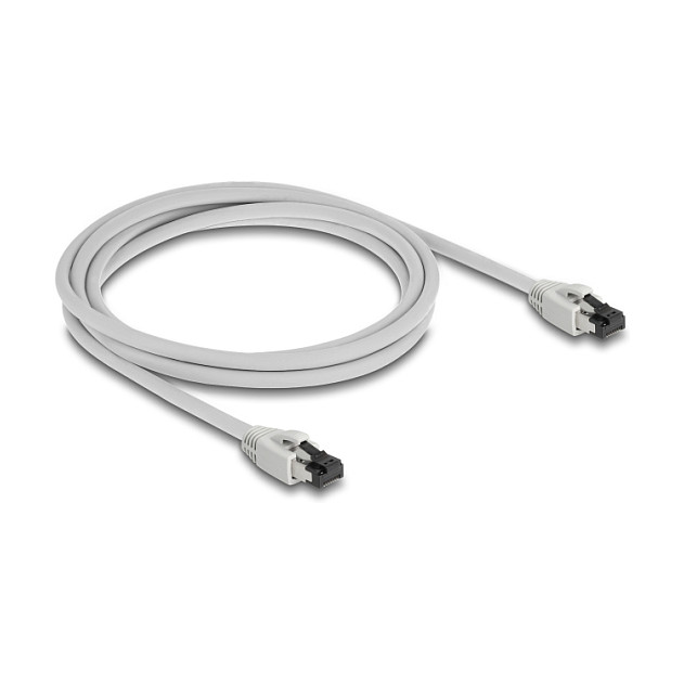 DeLOCK Cable de red Cat8.1 S/FTP 2 m Gris