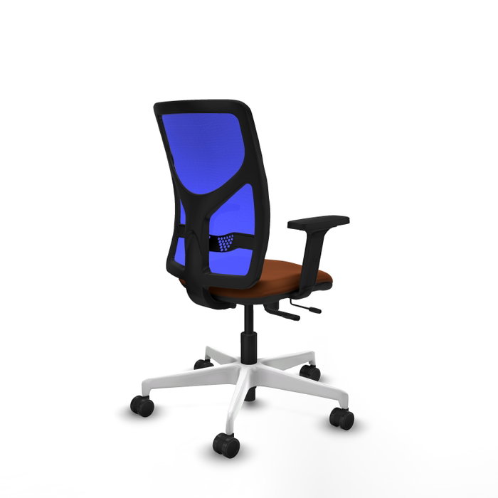 PIQUERAS Y CRESPO Silla de oficina Motilla con mecanismo Sincro/Traslack Marrón y Azul PIQUERAS Y CRESPO Silla de oficina Motilla con mecanismo Sincro/Traslack Marrón y Azul