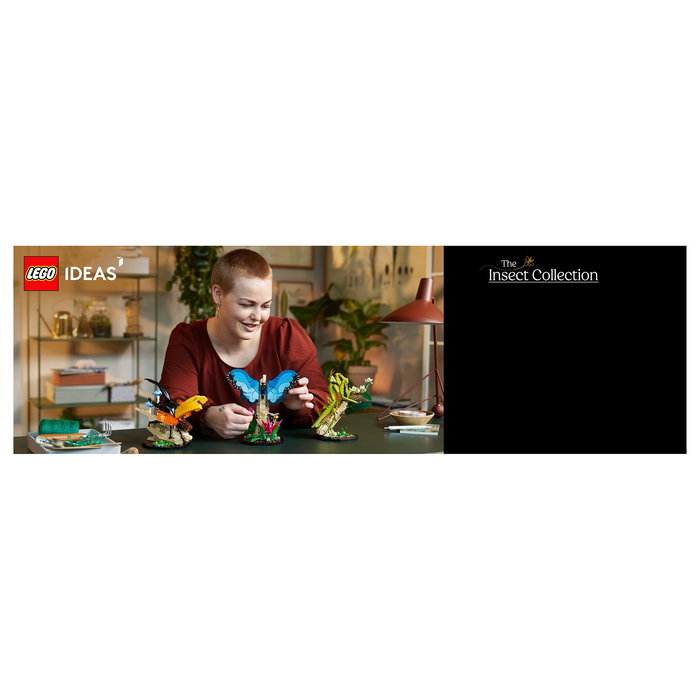 LEGO Ideas Colección de Insectos 21342, Juego de Construcción de 1111 Piezas para Adultos, Modelo para Exponer, Multicolor