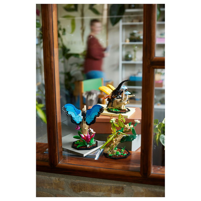 LEGO Ideas Colección de Insectos 21342, Juego de Construcción de 1111 Piezas para Adultos, Modelo para Exponer, Multicolor