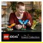 LEGO Ideas Colección de Insectos 21342, Juego de Construcción de 1111 Piezas para Adultos, Modelo para Exponer, Multicolor