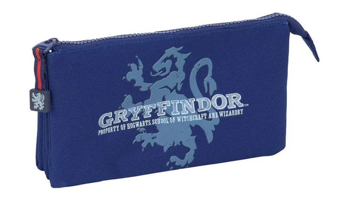 Safta Bolso Portatodo Estuche Harry Potter Captain Triple con 3 Cremalleras - Dimensiones 120x30x220 mm