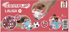 CHICOS Pack 2 jugadores Footflip La Liga blanco y azul celeste con balón