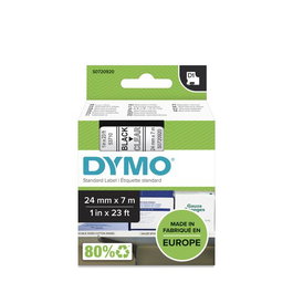 DYMO Cinta LM D1 24mmx7m Negro/transparente