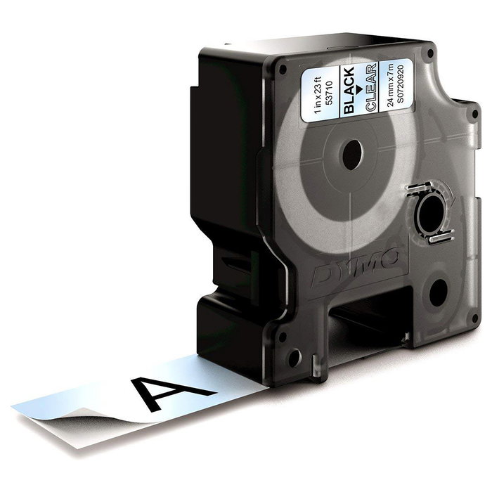 Dymo Cinta D1 24mm x 7m Negro sobre Transparente Dymo Cinta D1 24mm x 7m Negro sobre Transparente